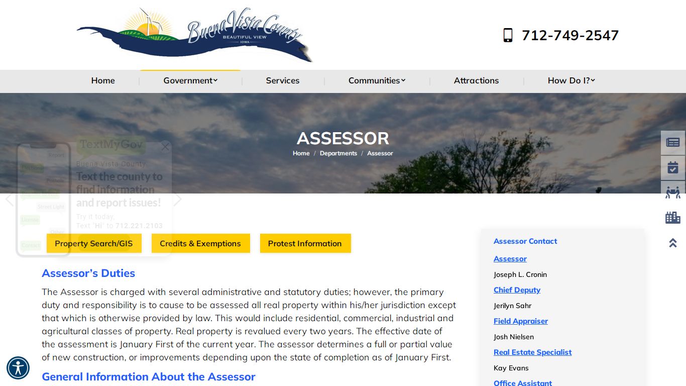 Assessor - Buena Vista County